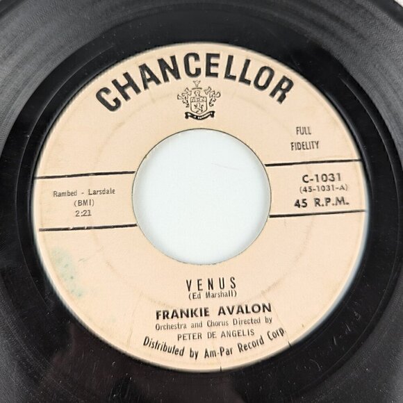 Frankie Avalon 7" Vinyl 45 Record Venus/I'm Broke 1959 - Picture 8 of 13